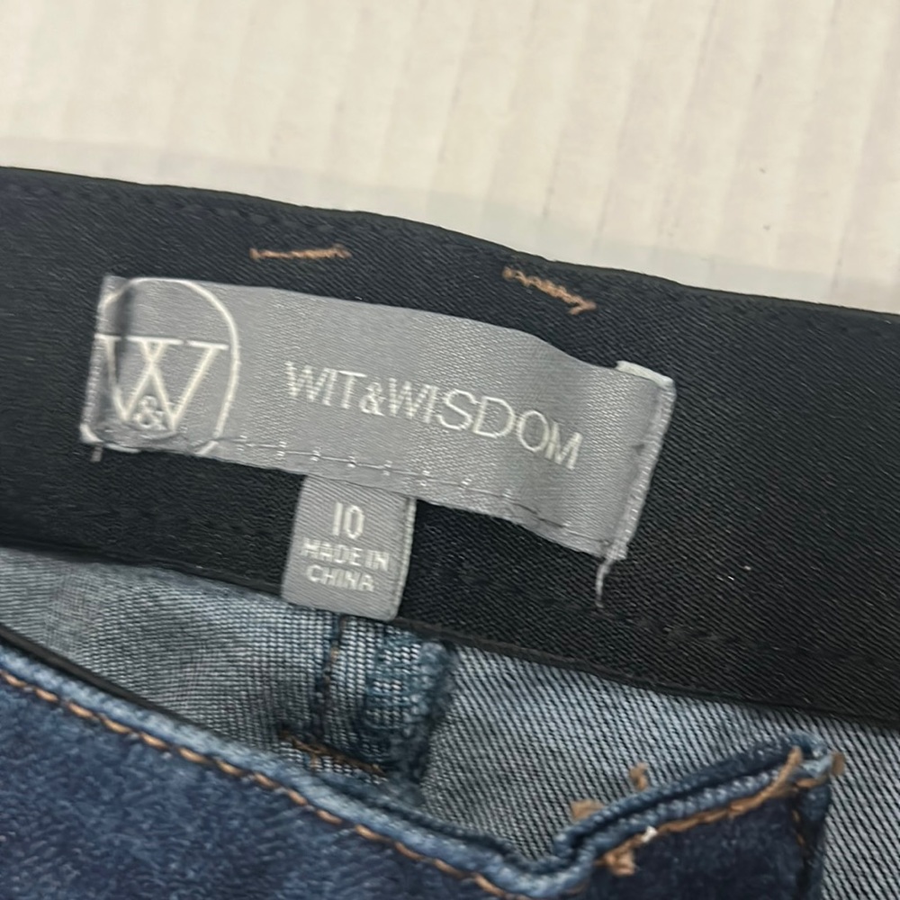 NWOT WIT & WISDOM Ab-Solution Itty Bitty Bootcut Jeans Size 10 - Picture 4 of 16